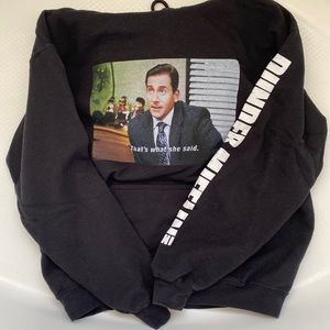 A “that’s what she said” Micheal Scott hoodie